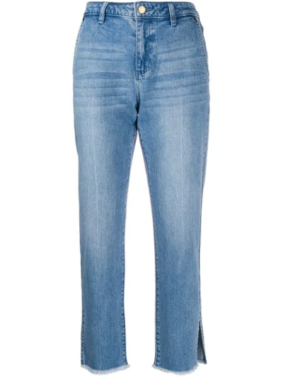 Shop Michael Michael Kors Straight-leg Denim Jeans In Blue