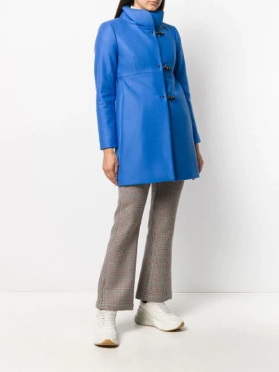 Shop Fay Virginia Lobster-fastening Coat In Blue