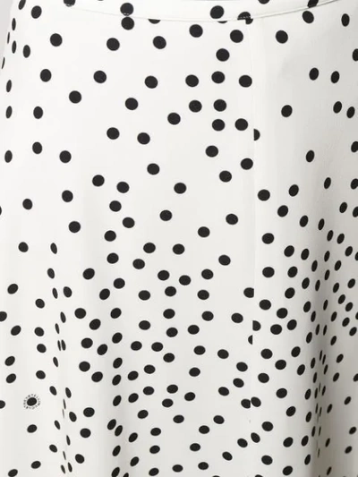 Shop Stella Mccartney Polka-dot Midi Skirt In White