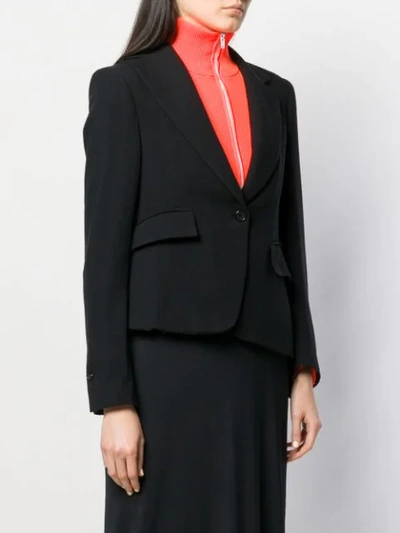 Pre-owned Maison Margiela 1990's Asymmetric Blazer In Black