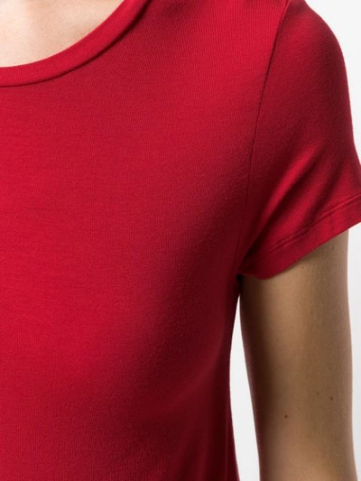 Shop Majestic Round Neck T-shirt In Red