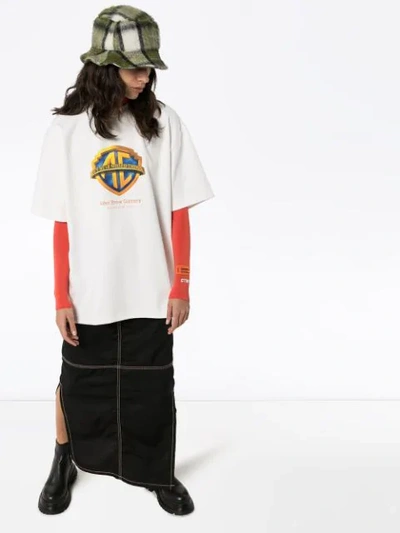 Shop Ader Error Oversized Fit T-shirt In White