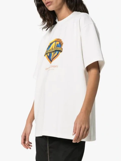 Shop Ader Error Oversized Fit T-shirt In White