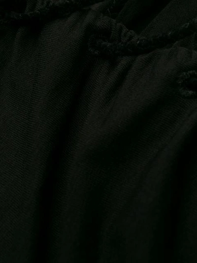 Ben Taverniti Unravel Project Black Front Lace-up Long Sleeve T-shirt