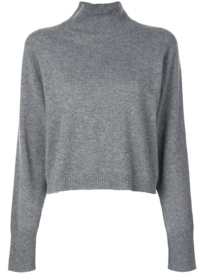 Shop Le Kasha Vail Turtleneck Cashmere Sweater In Grey
