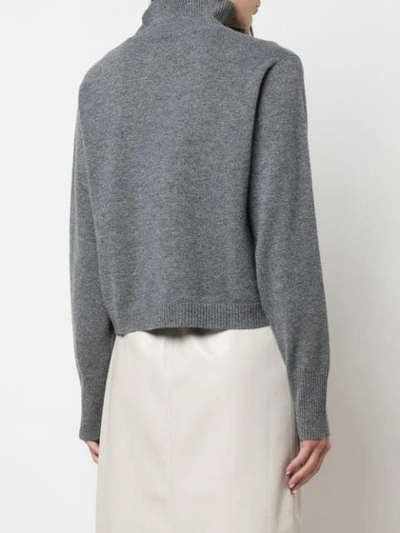 Shop Le Kasha Vail Turtleneck Cashmere Sweater In Grey
