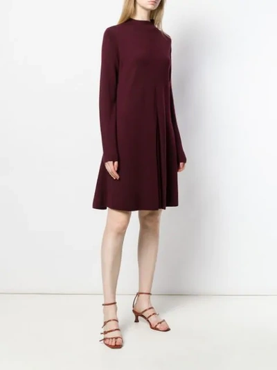 Shop Allude Shift Dress In Red