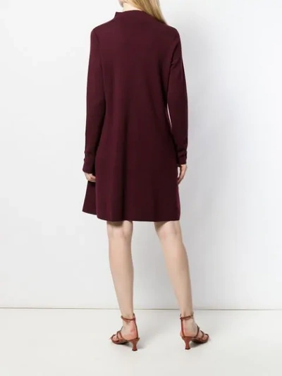 Shop Allude Shift Dress In Red