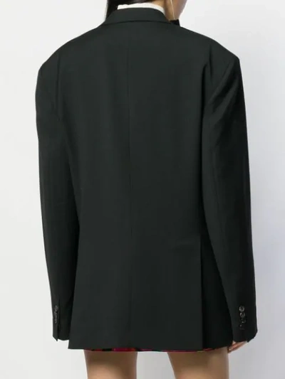 Shop Dsquared2 Boxy Fit Blazer In Black