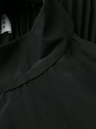 Pre-owned Maison Margiela 2000's Pleated Top In Black