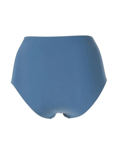 Shop Matteau High Waisted Bikini Bottoms In Blue