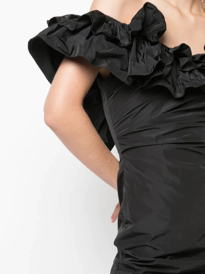 Shop Alexis Benicia Off-the-shoulder Dress In Black