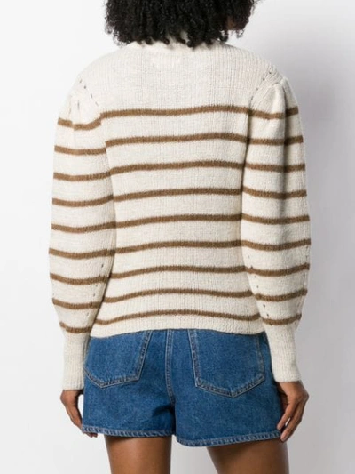 Shop Isabel Marant Étoile Georgia Knitted Pullover In Neutrals