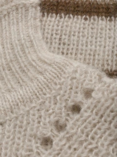Shop Isabel Marant Étoile Georgia Knitted Pullover In Neutrals