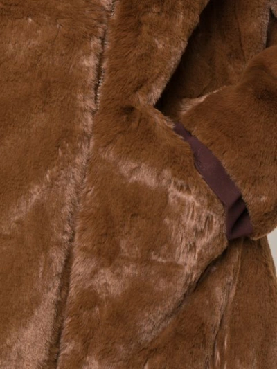 Shop Apparis Rose Faux Fur Jacket In Brown