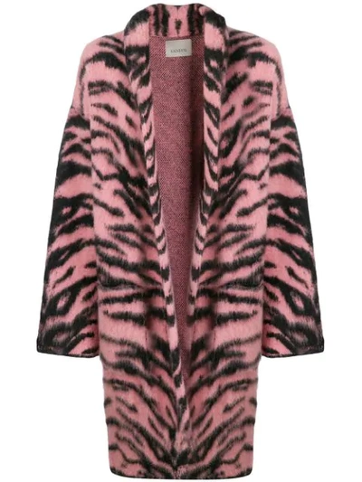 Shop Laneus Tiger Print Coat In Var3