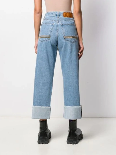 Shop Gcds Boyfriend Jeans In Blue