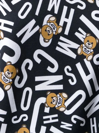 Shop Moschino 'teddy Bear' Sweatshirt In Black
