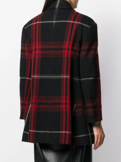Shop Vivienne Westwood Anglomania Checked Short Coat In Black