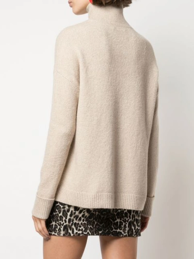 Shop Alice And Olivia Felix Oversized Jumper In Oatmeal