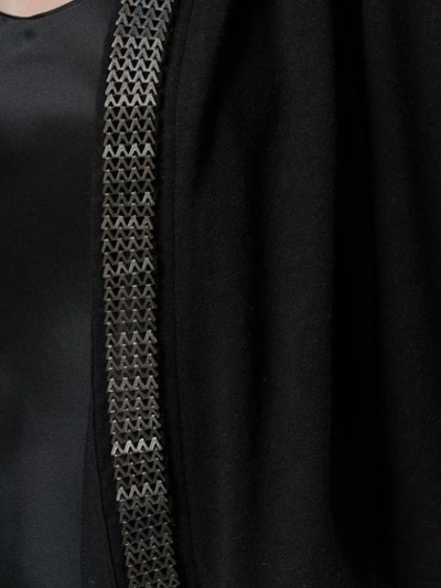 Shop Rick Owens Mesh Chain Cardigan In Black