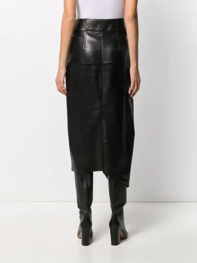 Shop Isabel Marant Fiova Asymmetric Wrap Skirt In Black