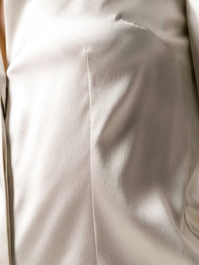 Shop Dolce & Gabbana Pointed Collar Shirt In Neutrals