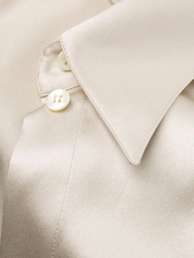 Shop Dolce & Gabbana Pointed Collar Shirt In Neutrals