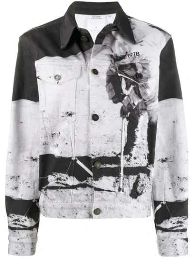 Calvin Klein Jeans Est.1978 1978 Moon Landing Denim Jacket In Grey