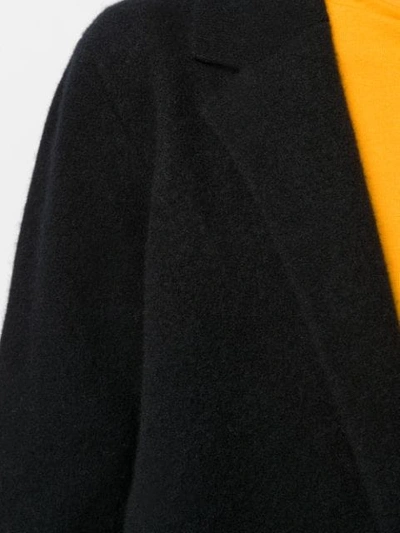Shop Roberto Collina Long Single-breasted Coat In Black