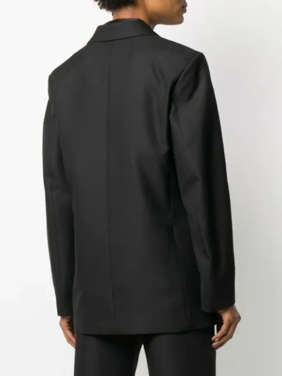 Shop Totême Oversized Double-breasted Blazer In Black