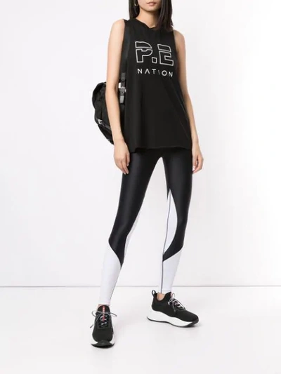 Shop P.e Nation The Base Load Tank Top In Black