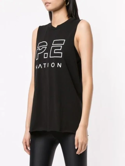 Shop P.e Nation The Base Load Tank Top In Black