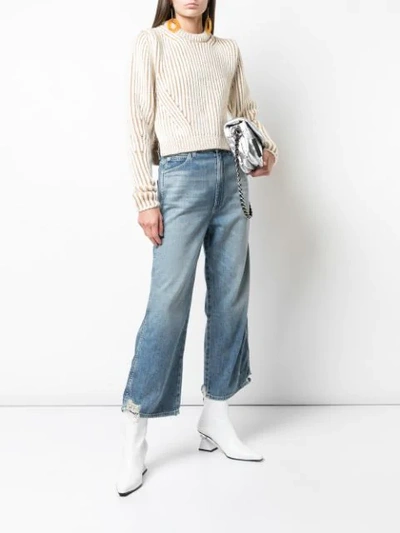 Shop Amo Jeans Mit Weitem Bein In Blue