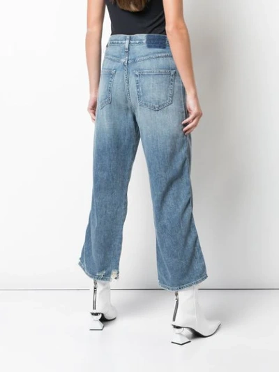 Shop Amo Jeans Mit Weitem Bein In Blue