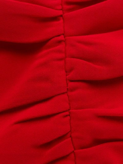 Shop N°21 Ruched Midi Dress In Red
