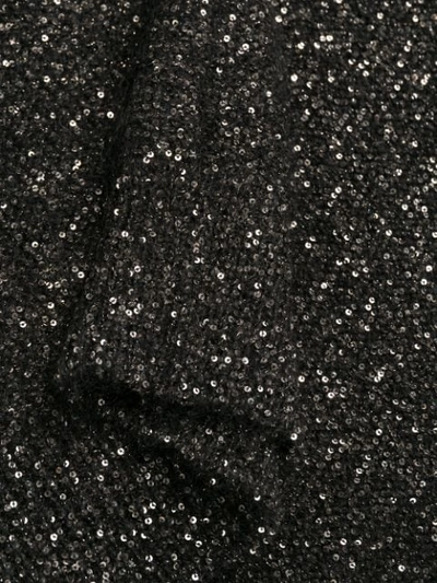 Shop Dolce & Gabbana Short Sleeve Glitter Jumper In Black