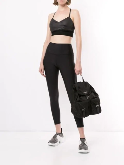 Shop Alo Yoga Lush Top In Black