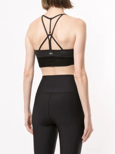 Shop Alo Yoga Lush Top In Black