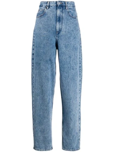 Shop Isabel Marant Étoile High-waisted Straight Jeans In Blue