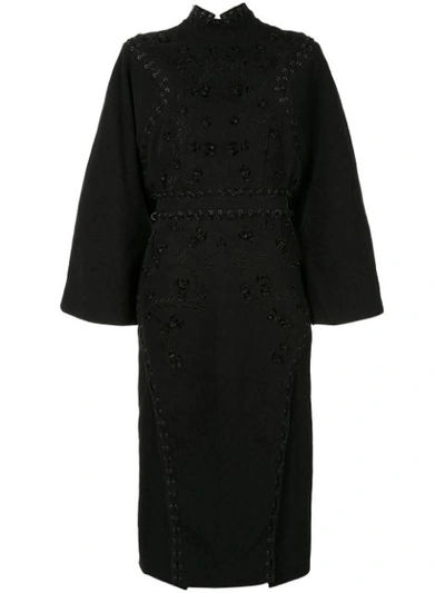 Shop Acler Henning Woven Dress In Black