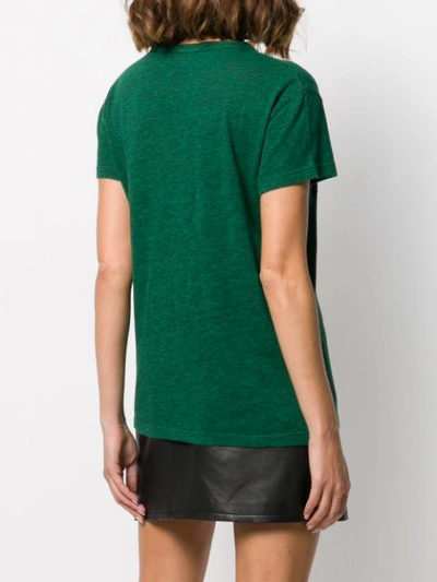 Shop Zadig & Voltaire Amour Crewneck T-shirt In Green