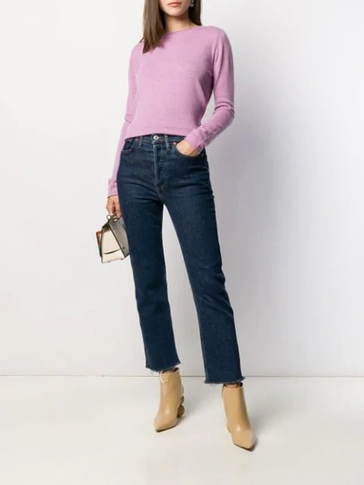 Shop Allude Knit Sweater In Purple