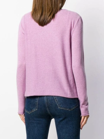 Shop Allude Knit Sweater In Purple
