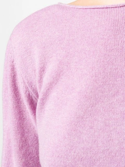 Shop Allude Knit Sweater In Purple