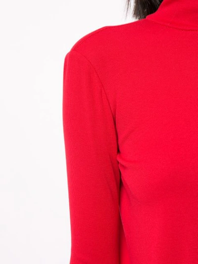 Shop Christopher Esber Backless Skivvy Top In Red