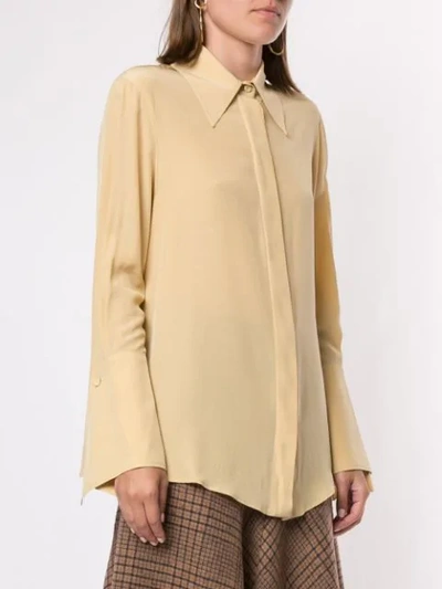 Shop Erika Cavallini Colomba Shirt In Yellow