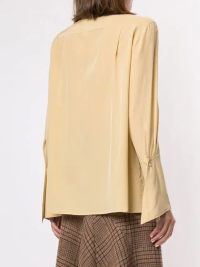 Shop Erika Cavallini Colomba Shirt In Yellow