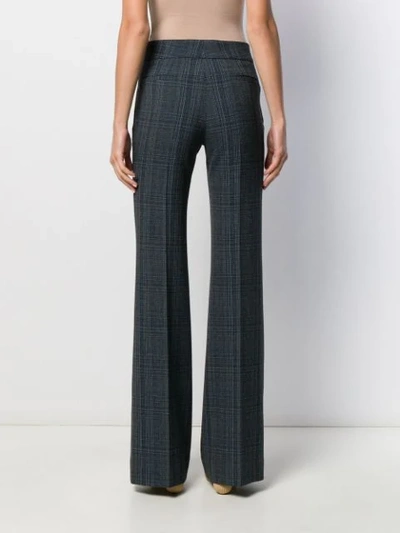 Shop Piazza Sempione High Waisted Flared Trousers In Blue