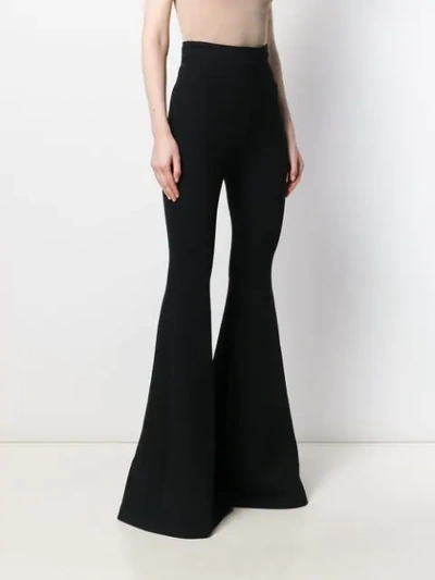 Shop Maria Lucia Hohan Nayeli Flared Trousers In Black